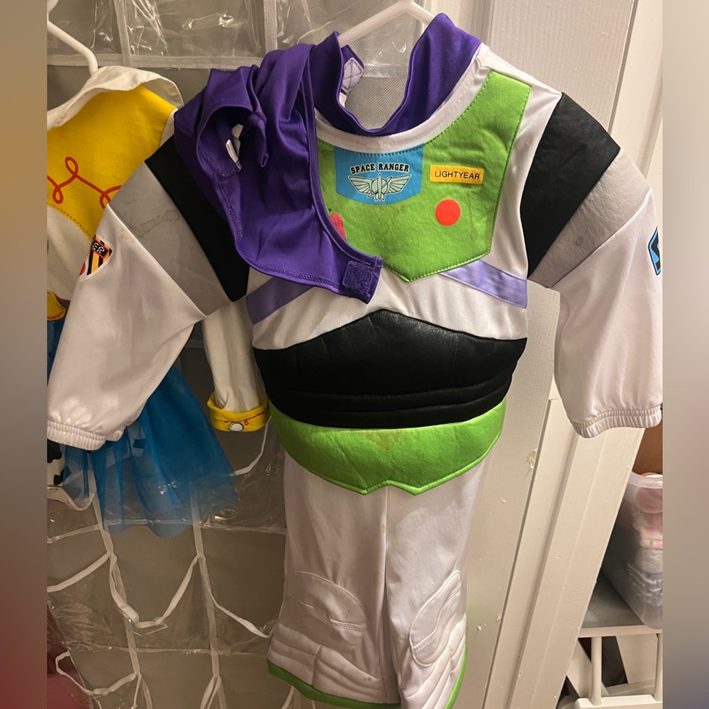 Galactic Hero Kids Costume - White, Green, Purple